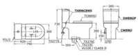 TOTO CW896JWS SW896JP 896-8 TX277S TC880SJ TX215C – Bồn cầu 2 khối nắp êm