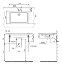 TOTO LT520T – Chậu lavabo âm bàn