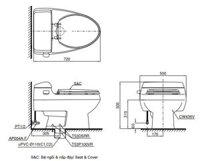 TOTO MS436E2 – Bồn cầu thông minh nắp rửa cơ TCW07S