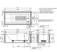 TOTO PAY1780D/DB501R-2B – Bồn tắm xây