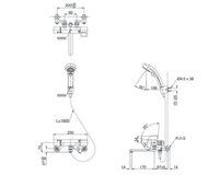 TOTO TMGG40EW – Vòi sen tắm nhiệt độ Nhật xả bồn