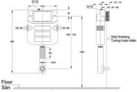TOTO WH060 – Két nước bồn cầu âm tường