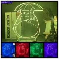 Totoro Đèn Ngủ Bầu Không Khí Cảm Ứng Nhiều Màu Sắc Từ Xa Thay Đổi Đèn Đầu Giường Trẻ Em Trang Trí Phòng Ngủ Quà Tặng Mát + A + 155