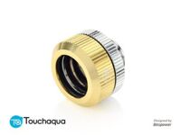Touchaqua Dual O-Ring G1/4″ Tighten Fitting For Hard Tubing OD14MM (Golden)