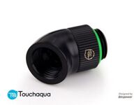 Touchaqua G1/4″ Rotary 45-Degree IG1/4″ Extender (Glorious Black)