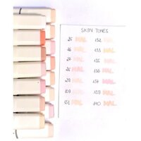 Touchliit 6 - Theo tông màu - Set gồm 15 cây (Đã bao gồm 1 cây blend số 0)  [Họa cụ MAL]