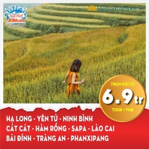 Tour du lịch Hà Nội - Hạ Long - Bái Đính - Tràng An - Sapa