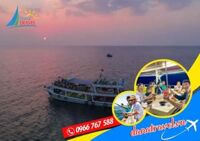 TOUR TÀU 2 ĐẢO CÂU CÁ VÀ BƠI NGẮM SAN HÔ