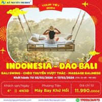[TOUR TẾT 2024] ĐẢO BALI - INDONESIA - 4N3Đ   BALI SWING - MASSAGE BALINESE - CHÈO THUYỀN VƯỢT THÁC