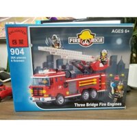 TOY Bộ đồ chơi lắp ghép, xếp hình Englighten 904 - Xe cứu hỏa có thang