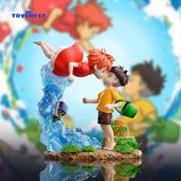 Toychest Sousky Seagal Hình, Đồ chơi mô hình hoạt hình Ponyo Trên vách đá Hình, Quà tặng trẻ em Tượng Gk 15cm Kawaii Ponyo Anime Mô hình bàn trang trí