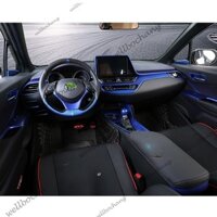 Toyota CHR Cửa Sổ Điện Công Tắc Bảng Dán Đầu Bánh Răng Cửa Thoát Khí Bảng Điều Khiển Dụng Cụ Bánh Răng Tay Bao Mái Đèn Trang Trí Miếng Dán C- HR Màu Xanh Mờ Nội Thất Trang Trí