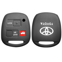 Toyota Corolla Avensis T25 2007 Yaris Passo Camry 30 Corolla 9 RAV4 RAV4 Corolla E12 Land Cruiser 120 Prado 120 Phụ Kiện Xe Hơi Móc Khóa 3 Nút Silicon Chìa Khóa Xe Ô Tô
