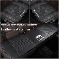 Toyota Corolla Car Đệm ghế mới Bộ ba mảnh da đục lỗ, đệm ghế da PU đa năng tất cả các mùa