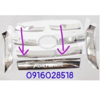 Toyota Fortuner 2017 2018 2019 2020 Ốp mặt calang xi mạ Crom mat ca lăng