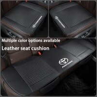 Toyota Fortuner Car Đệm ghế mới Bộ ba mảnh da đục lỗ, đệm ghế da PU đa năng tất cả các mùa