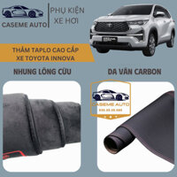 [TOYOTA INNOVA] Thảm Taplo 3 Lớp Dành Cho Xe TOYOTA INNOVA, Nhung Lông Cừu Và Da Vân Carbon Cao Cấp