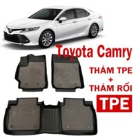 Toyota thảm nhựa Tpe trải lót sàn xe ô tô 2 lớp cao cấp, thiết kế chuẩn