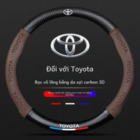 Toyota Vios Yaris Cross Veloz Fortuner Innova Hilux Camry Raize Altis Corolla Avanza Wigo Bọc vô lăng