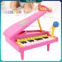 ToyRoom 23 Phím Đàn Piano Điện Tử Đồ Chơi Cho Bé Có Micro Đa Năng Học Tập Cho Bé 15 Bài Hát Demo Nuôi Dưỡng Niềm Yêu Thích Âm Nhạc