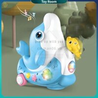 ToyRoom Điện Trẻ Em Đồ Chơi Cá Heo Đa Năng Nhạc Nhẹ Nổi Thổi Bóng Dễ Thương Vui Nhộn Cho Bé Trai Và Bé Gái