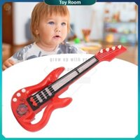ToyRoom Trẻ Em Đàn Guitar Đồ Chơi Âm Nhạc 4 Dây Đàn Ukulele Nhạc Cụ Đầu Học Nhạc Đèn Di Động Cho Trẻ Em Du Lịch