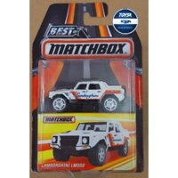 Toysk xe mô hình tĩnh Lamboghini LM002 Matchbox Trắng tỷ lệ 1:64