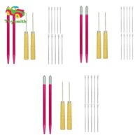 Toysmith Doll Hair Root Tool với Awl với tay cầm bằng nhôm Sửa chữa búp bê Dụng cụ chèn tóc Công cụ búp bê cho búp bê gia đình Cửa hàng DIY