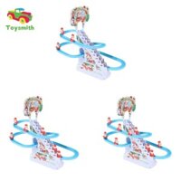 Toysmith Santa Slide Toy Set Cầu Thang Leo Núi Trượt Theo Dõi Trò Chơi