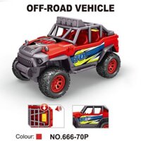 TOYSTAR Mô hình Xe kỹ thuật SUV Jeep, Xe ô tô đồ chơi cho bé 666-70P