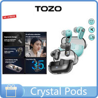 TOZO Crystal Pods Wireless Bluetooth headphones In-ear Active noise-cancelling Transparent Capsule Bluetooth 5.4
