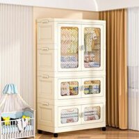 🌸Tp. Hà Nội🌸Có bánh xe tủ đựng quần áo cho bé Dày hơn tủ gỗ cho bé sơ sinh 65cm tủ nhựa gấp gọn