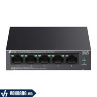 TP-LINK LS105LP | Switch PoE+ Tốc Độ 10/100Mbps Chuyên Dụng Cho IP Camera