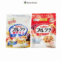 TPBS: Ngũ cốc trái cây Calbee bổ sung chất xơ, vitamin 600g vị nguyên bản / ít đường