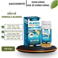 TPBS - Omega 3 ALaska 1000mg (Hộp 100 Viên) - Dầu Cá, Coenzyme Q10, Vitamin A, D, E sức khỏe xương khớp hữu cơ diệp _ vi