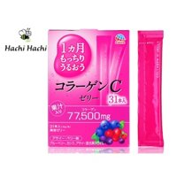 TPBS: Thạch Collagen Vitamin C vị việt quất Earth Corporation (10g x 31 thanh) - Hachi Hachi Japan Shop