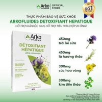 TPBVSK Arkopharma ARKOFLUIDES DETOXIFIANT HEPATIQUE - Nước uống giải độc gan, hỗ trợ tiêu hoá (Hộp 20 ống)