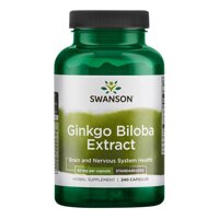 Tpbvsk bổ não Swanson Ginkgo Biloba Extract 60mg, Chai 240 Viên