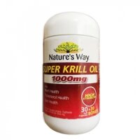 Tpbvsk dầu nhuyễn thể Nature's Way Super Krill Oil 1000mg, Chai 30 viên