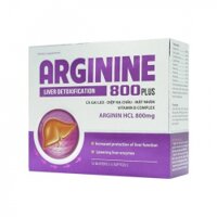 Tpbvsk giải độc gan Arginine 800mg Plus, Hộp 60 viên