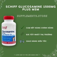 [TPCN]  Hỗ trợ xương khớp SCHIFF GLUCOSAMINE 1500MG PLUS MSM, CHAI 150 VIÊN