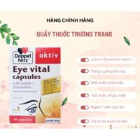 [TPCN Nhập Khẩu] Viên uống bổ mắt tăng cường thị lực, chống mỏi mắt, Doppelherz Aktiv Eye Vital Capsules (Hộp 30 viên)