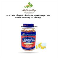 TPCN - Viên Uống Dầu Cá Hồi Pure Alaska Omega 3 Wild Salmon Oil 1000mg của Mỹ 210 Viên