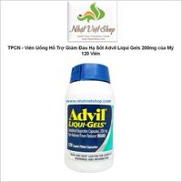 TPCN - Viên Uống Hỗ Trợ Giảm Đau Hạ Sốt Advil Liqui Gels 200mg của Mỹ 120 Viên