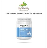 TPCN - Viên Uống Hỗ Trợ Tim Mạch, Huyết Áp Healthy Care Omega 3-6-9 của Úc 200 Viên