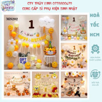 [TPHCM] Tổng hợp set bóng trang trí sinh nhật cho bé trai bé gái, set bong bóng bay happy birthday