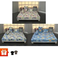 [TPQ]Cosher_Bộ 3 drap giường 1M8  tặng 2 áo thun (hàng khuyến mãi)