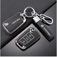 Tpu Da Ô Tô Từ Xa Chìa Khóa Fob Bao Đựng Vỏ Cho VW Volkswagen Golf 7 MK7 Tiguan MK2 T-roc T-cross Phụ Kiện Ô Tô
