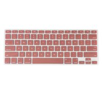 TPU Keyboard Cover Dustproof Keyboard Protective Film Compatible with Apple MacBook Air 13.3 inch A1466A1369 Light Red