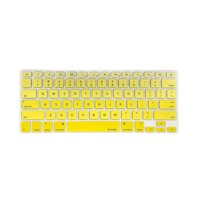 TPU Keyboard Cover Dustproof Keyboard Protective Film Compatible with Apple MacBook Air 13.3 inch A1466A1369 Yellow